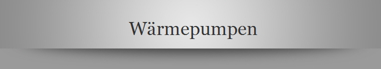 Wrmepumpen